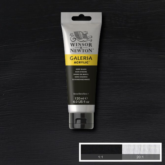 Galeria acrylverf Tube 120 ml - no.331 Ivory Black