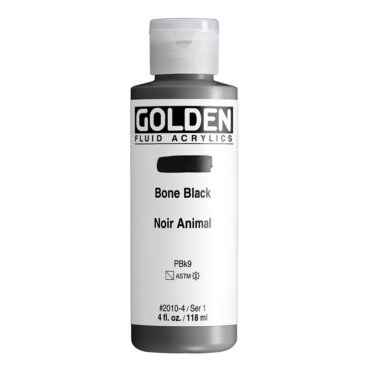 Golden Fluid Acrylics 118ml - 2010 Bone Black (s1)