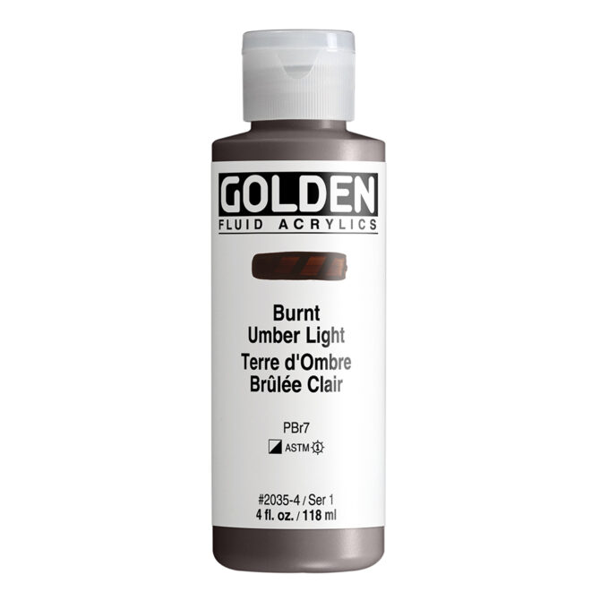 Golden Fluid Acrylics 118ml - 2035 Burnt Umber Light (s1)