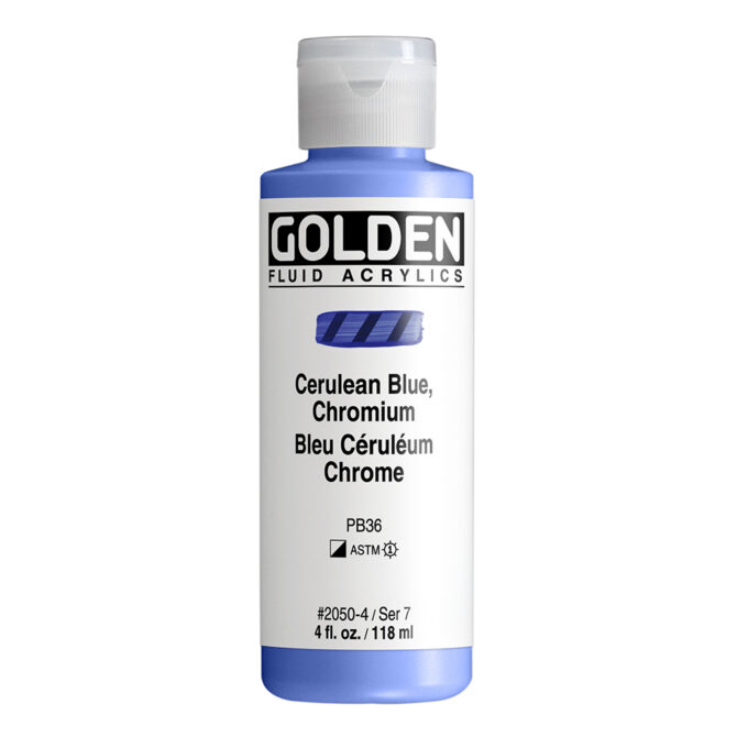 Golden Fluid Acrylics 118ml - 2050 Cerulean Blue Chromium (s7)