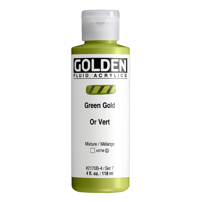 Golden Fluid Acrylics 118ml - 2170 Green Gold (s7)
