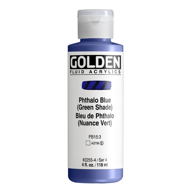 Golden Fluid Acrylics 118ml - 2255 Phthalo Blue G.S. (s4)