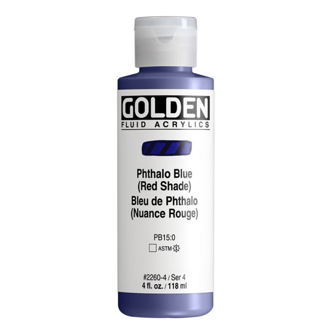 Golden Fluid Acrylics 118ml - 2260 Phthalo Blue R.S. (s4)