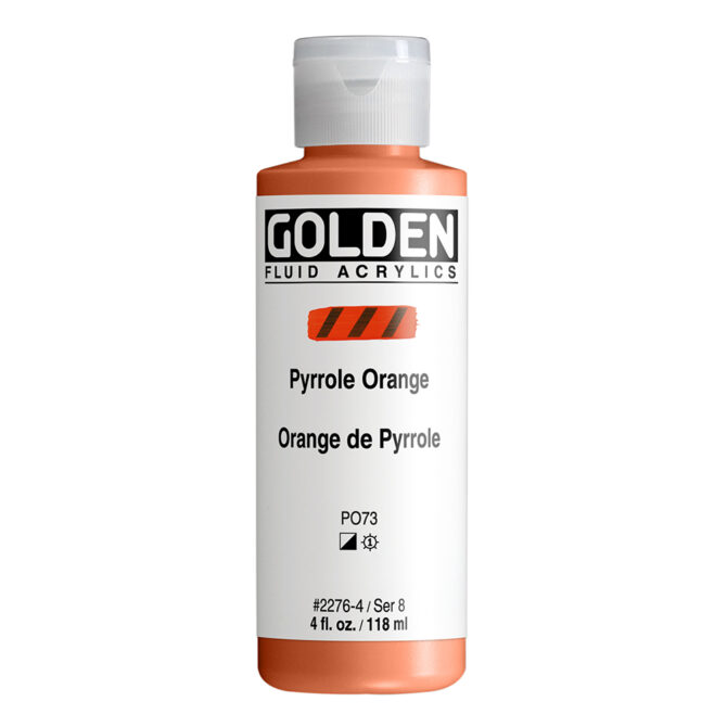 Golden Fluid Acrylics 118ml - 2276 Pyrrole Orange (s8)