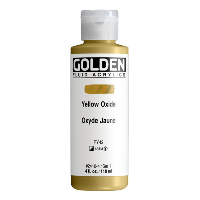 Golden Fluid Acrylics 118ml - 2410 Yellow Oxide (s1)
