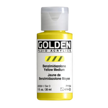 Golden Fluid Acrylics 30ml - 2008 Benzimidazolone Yellow Medium (s3)