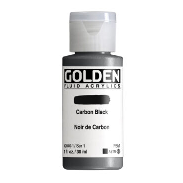 Golden Fluid Acrylics 30ml - 2040 Carbon Black (s1)