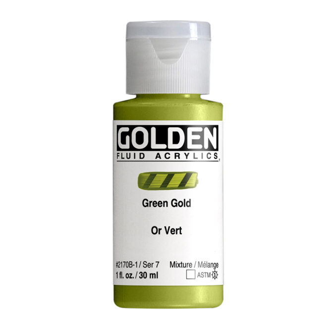 Golden Fluid Acrylics 30ml - 2170 Green Gold (s7)