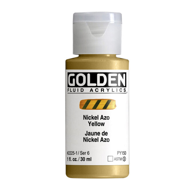 Golden Fluid Acrylics 30ml - 2225 Nickel Azo Yellow (s6)