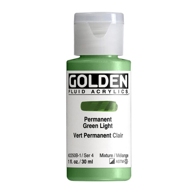 Golden Fluid Acrylics 30ml - 2250 Permanent Green Light (s4)
