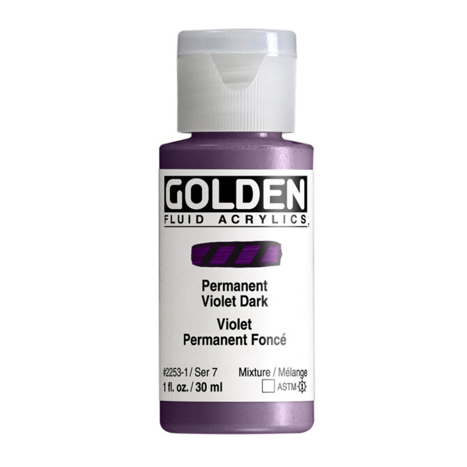 Golden Fluid Acrylics 30ml - 2253 Permanent Violet Dark (s7)