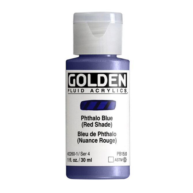 Golden Fluid Acrylics 30ml - 2260 Phthalo Blue R.S. (s4)