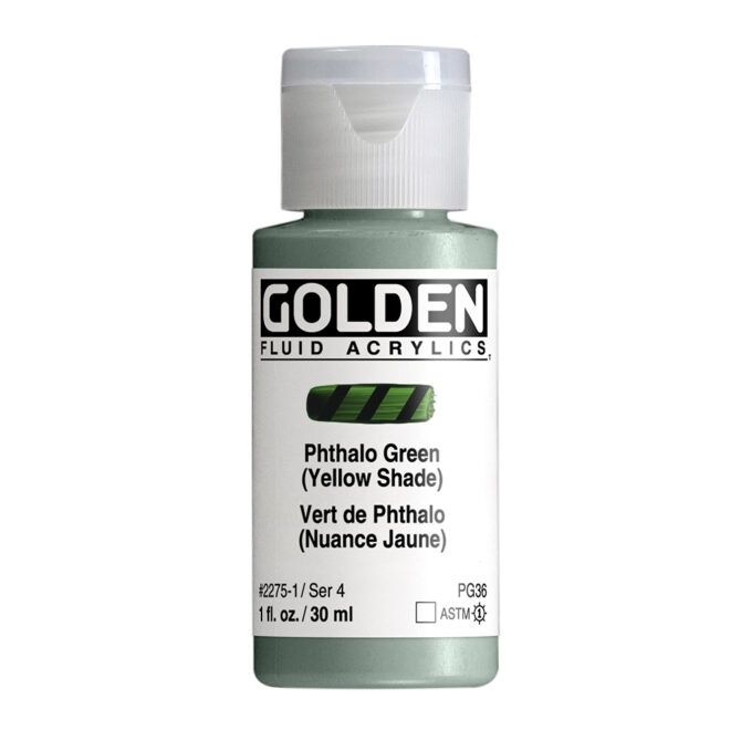 Golden Fluid Acrylics 30ml - 2275 Phthalo Green Y.S. (s4)