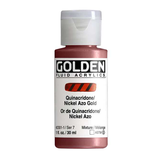 Golden Fluid Acrylics 30ml - 2301 Quinacridone Nickel Azo Gold (s7)