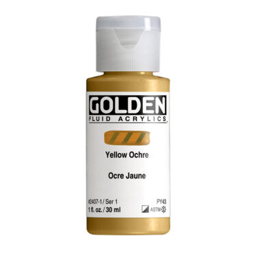 Golden Fluid Acrylics 30ml - 2407 Yellow Ochre (s1)