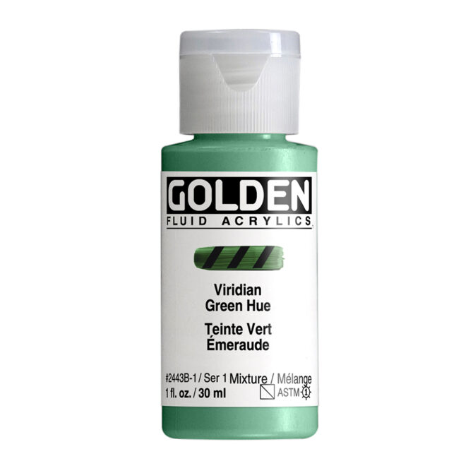 Golden Fluid Acrylics 30ml - 2443 Viridian Green Hue (s1)