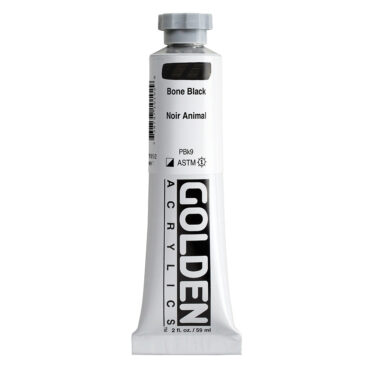 Golden Heavy Body Acrylics tube 59ml - 1010 Bone Black (s1)