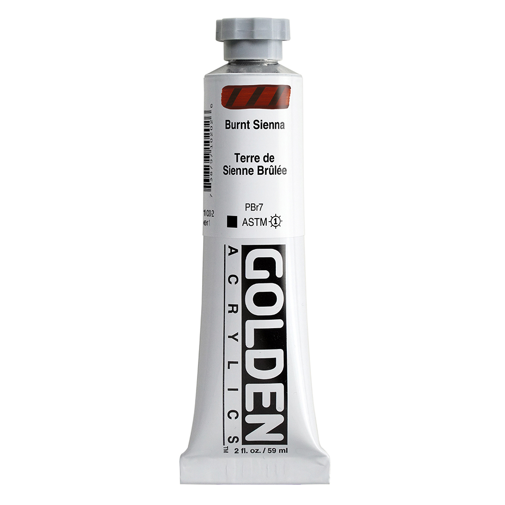 Golden Heavy Body Acrylics tube 59ml - 1020 Burnt Sienna (s1)