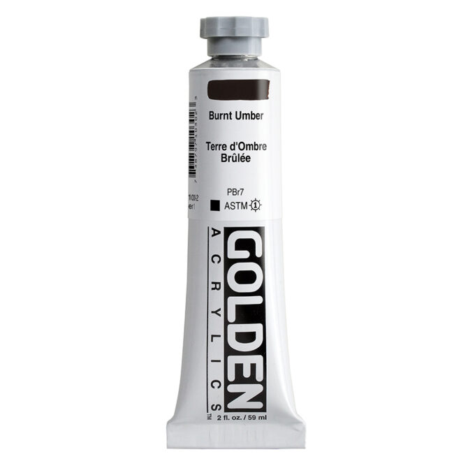 Golden Heavy Body Acrylics tube 59ml - 1030 Burnt Umber (s1)