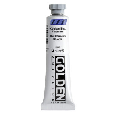 Golden Heavy Body Acrylics tube 59ml - 1050 Cerulean Blue, Chromium (s7)