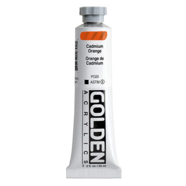 Golden Heavy Body Acrylics tube 59ml - 1070 C.P. Cadmium Orange (s8)