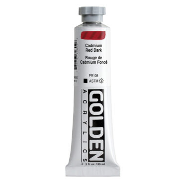 Golden Heavy Body Acrylics tube 59ml - 1080 C.P. Cadmium Red Dark (s9)