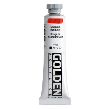 Golden Heavy Body Acrylics tube 59ml - 1090 C.P. Cadmium Red Light (s9)