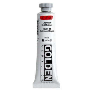 Golden Heavy Body Acrylics tube 59ml - 1100 C.P. Cadmium Red Medium (s9)