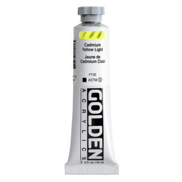 Golden Heavy Body Acrylics tube 59ml - 1120 C.P. Cadmium Yellow Light (s7)