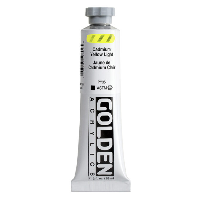 Golden Heavy Body Acrylics tube 59ml - 1120 C.P. Cadmium Yellow Light (s7)