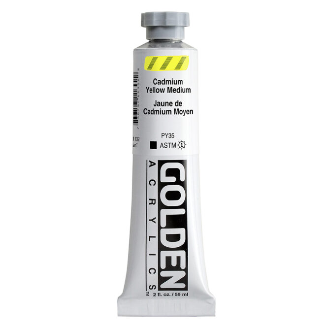 Golden Heavy Body Acrylics tube 59ml - 1130 C.P. Cadmium Yellow Medium (s7)