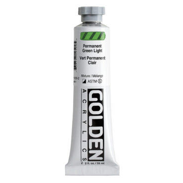 Golden Heavy Body Acrylics tube 59ml - 1250 Permanent Green Light (s4)