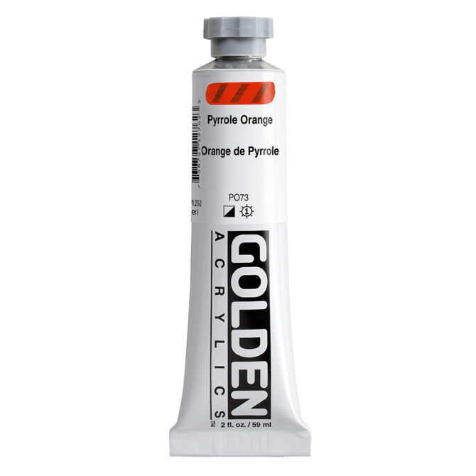 Golden Heavy Body Acrylics tube 59ml - 1276 Pyrrole Orange (s8)