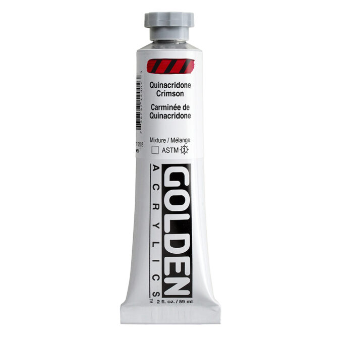 Golden Heavy Body Acrylics tube 59ml - 1290 Quinacridone Crimson (s7)