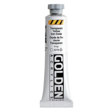 Golden Heavy Body Acrylics tube 59ml - 1386 Transparant Yellow Iron Oxide (s3)