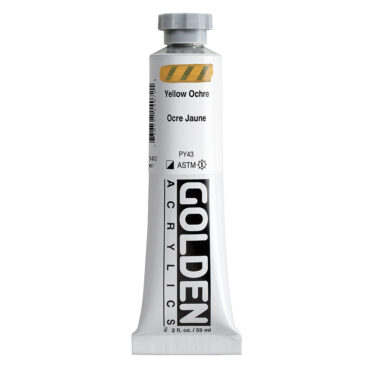 Golden Heavy Body Acrylics tube 59ml - 1407 Yellow Ochre (s1)