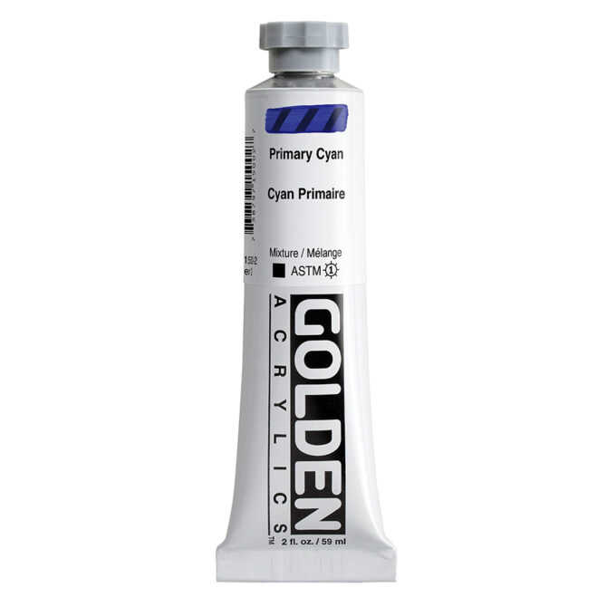 Golden Heavy Body Acrylics tube 59ml - 1500 Primary Cyan (s2)