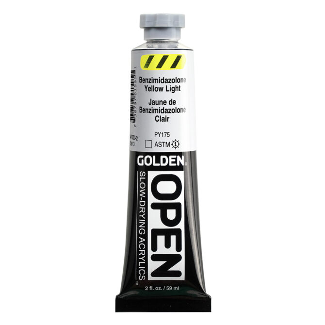 Golden OPEN Acrylics tube 59ml - 7009 Benzimidazolone Yellow Light (s3)