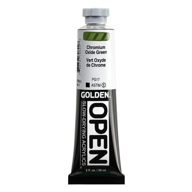 Golden OPEN Acrylics tube 59ml – 7060 Chromium Oxide Green (s3)