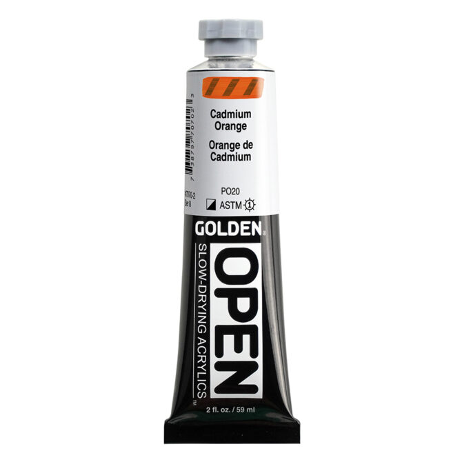 Golden OPEN Acrylics tube 59ml – 7070 C.P. Cadmium Orange (s8)