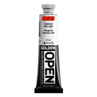 Golden OPEN Acrylics tube 59ml – 7090 C.P. Cadmium Red Light (s9)