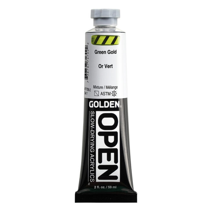 Golden OPEN Acrylics tube 59ml – 7170 Green Gold (s7)