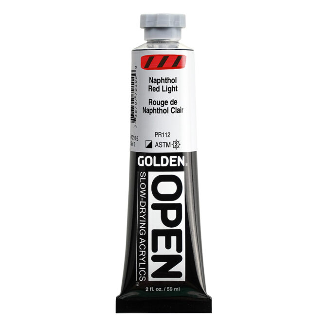 Golden OPEN Acrylics tube 59ml - 7210 Naphthol Red Light (s5)
