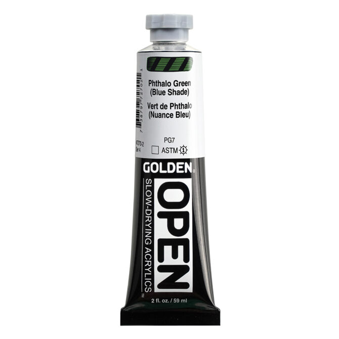 Golden OPEN Acrylics tube 59ml - 7270 Phthalo Green Blue Shade (s4)
