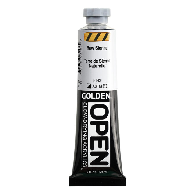 Golden OPEN Acrylics tube 59ml – 7340 Raw Sienna (s1)