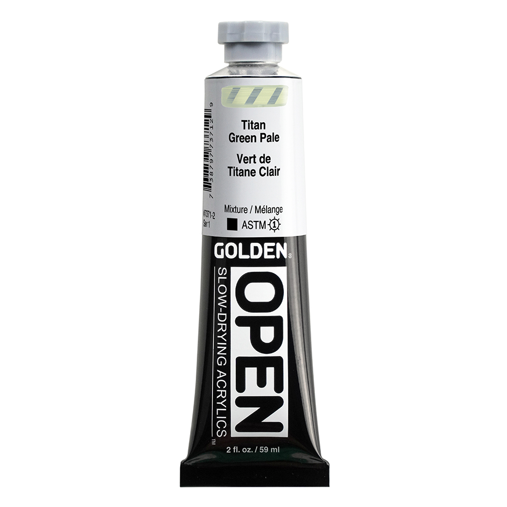 Golden OPEN Acrylics tube 59ml – 7371 Titan Green Pale (s1)