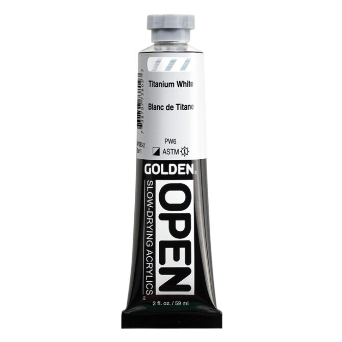 Golden OPEN Acrylics tube 59ml – 7380 Titanium White (s1)