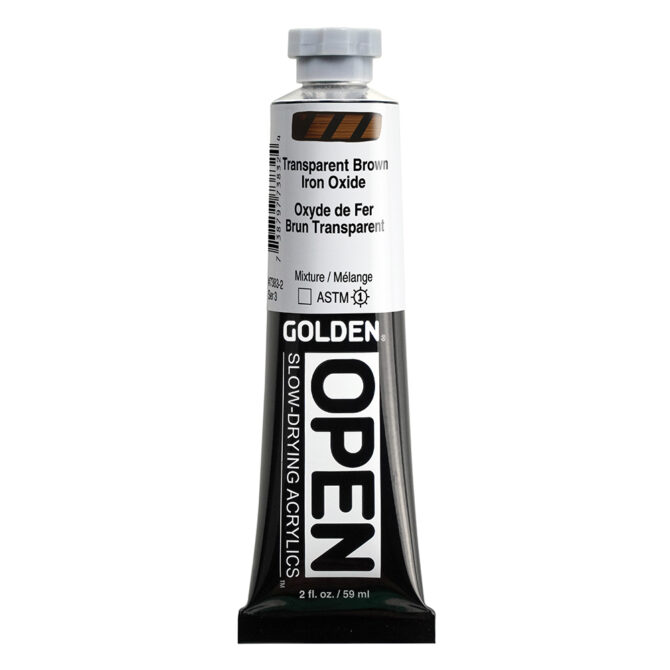 Golden OPEN Acrylics tube 59ml - 7383 Transparant Brown Iron Oxide (s3)