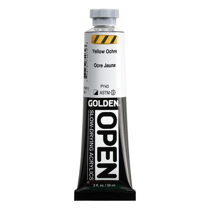 Golden OPEN Acrylics tube 59ml – 7407 Yellow Ochre (s1)