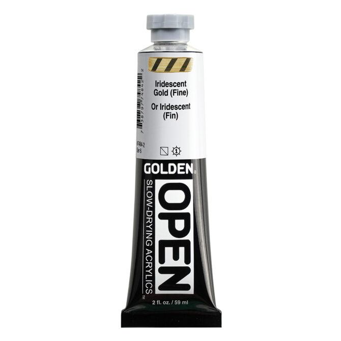 Golden OPEN Acrylics tube 59ml - 7484 Iridescent Gold Fine (s6)